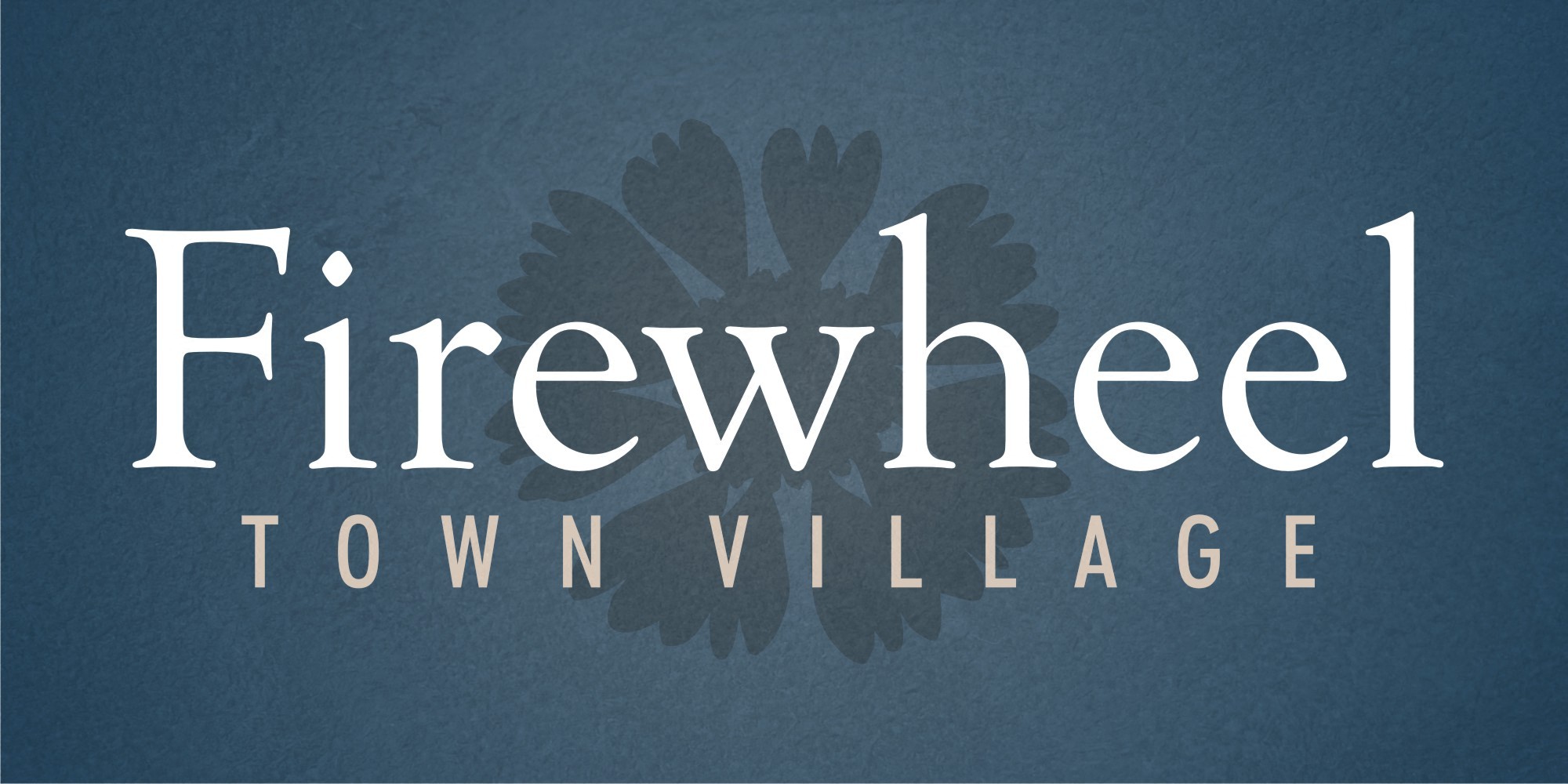 the logo for firewheel with a silhouette of a flower